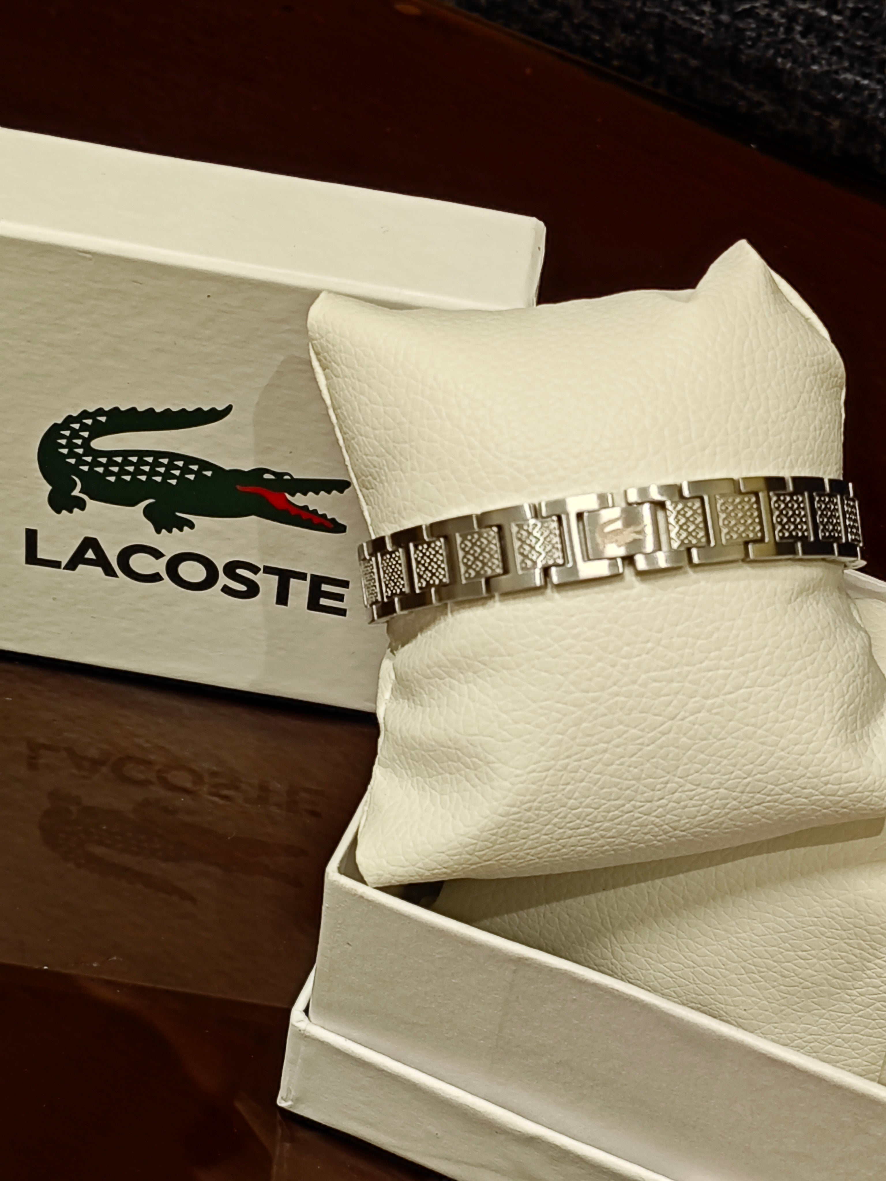 SILVER LACOSTE BRACELET