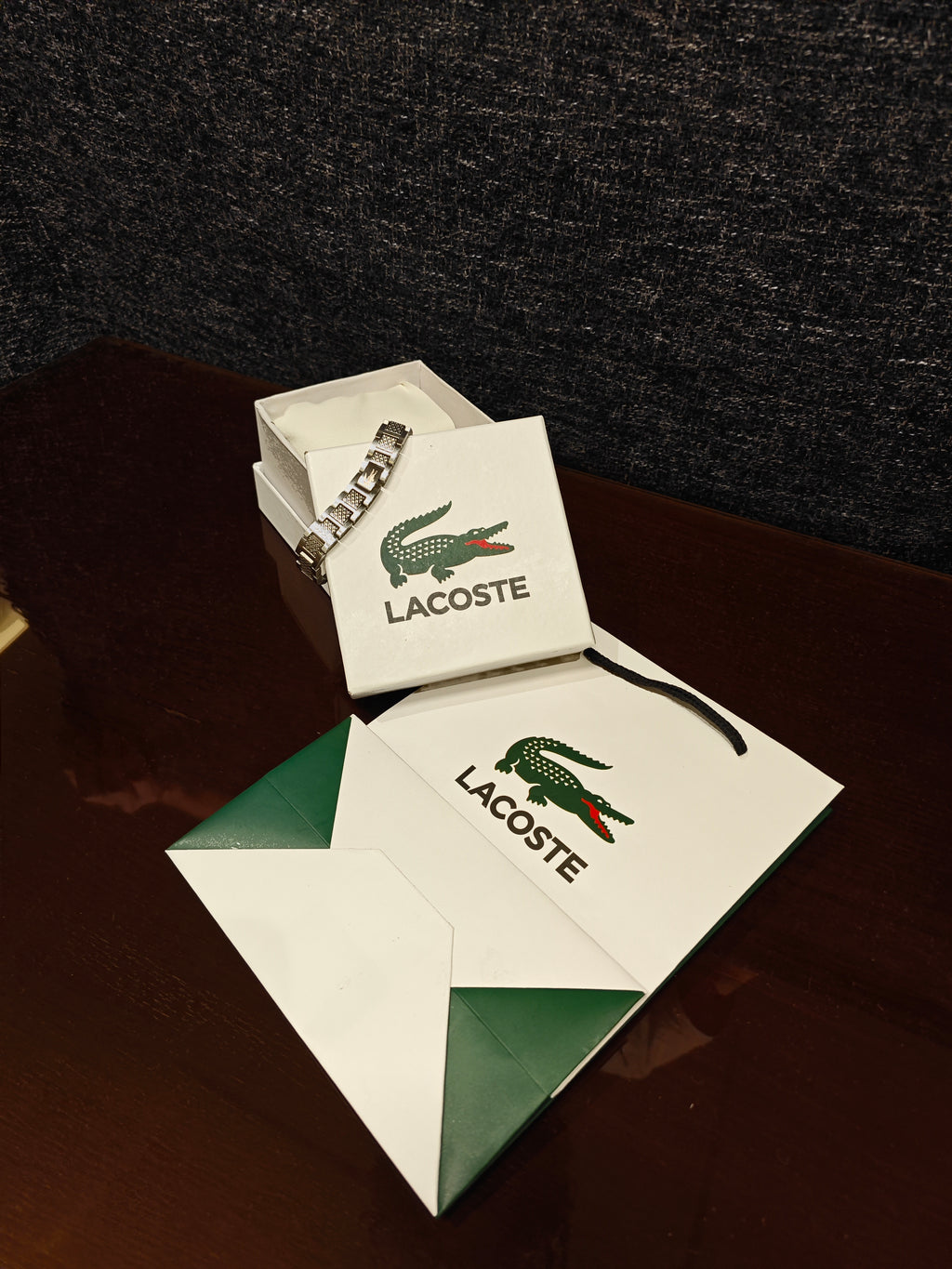 SILVER LACOSTE BRACELET