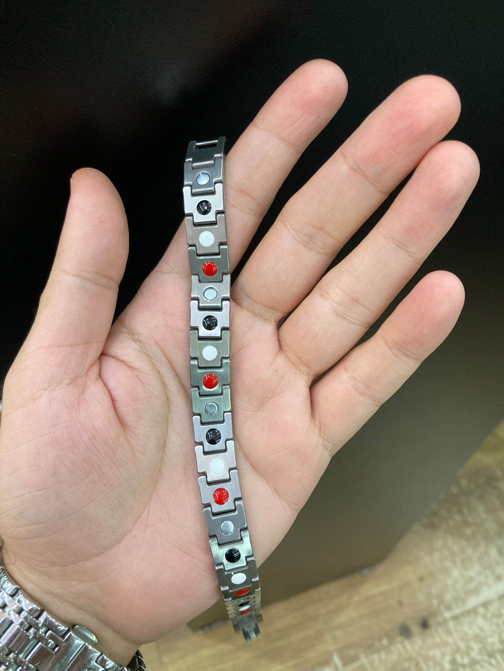 SILVER LACOSTE BRACELET